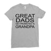 great dads get promoted Ladies Fitted T-Shirt