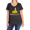 antisocial Ladies Curvy T-Shirt