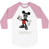mickey mouse la face cachee en 3/4 Sleeve Shirt