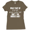 what part of sign language don't you understand Ladies Fitted T-Shirt