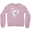 music heart rock baseball jersey Crewneck Sweatshirt