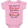 i just want to bake stuff and watch christmas movies all day Baby Bodysuit