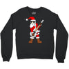 rock star santa claus father christmas Crewneck Sweatshirt