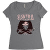 crimson red Women's Triblend Scoop T-shirt