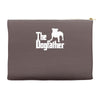 the dogfather  nerd retro der pate godfather fun Accessory Pouches