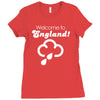 welcome to england! Ladies Fitted T-Shirt