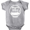 boats and hoes Baby Onesie