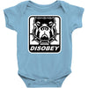 bull dog disobey Baby Onesie