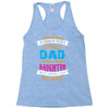 Super Cool Dad Of A Freaking Awesome Daughter Racerback Tank