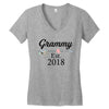 Grammy  est.2018 Women's V-Neck T-Shirt