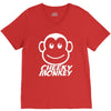 cheeky monkey funny V-Neck Tee
