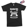 Noveber Girls Are Sunshine Mixed With A Little Hurricane Exclusive T-shirt