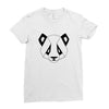 Geometric Panda Ladies Fitted T-Shirt