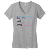 practice your texting Women's V-Neck T-Shirt