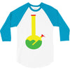 rasta bong water pipe slide insert stem filtered 3/4 Sleeve Shirt