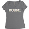 Dobre Floral T-Shirt Design Women's Triblend Scoop T-shirt