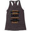 Super Cool Daddy Of A Freaking Awesome Son Racerback Tank