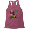 i'm just here for the beads Racerback Tank