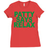 patty says relax Ladies Fitted T-Shirt
