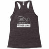 i was on the other line Racerback Tank