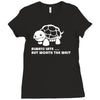 always late worth wait funny turtle tee Ladies Fitted T-Shirt