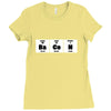 elements of bacon t shirt Ladies Fitted T-Shirt