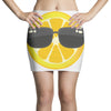 Lemon with Glasses Mini Skirts
