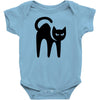 cat black Baby Bodysuit