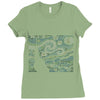 ascii night Ladies Fitted T-Shirt