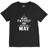 The Best Father Was Born In May V-Neck Tee