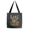 Born May Multitasking Problem Solving Tees Tote Bags
