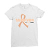 Survivor Of Uterine Cancer Ladies Fitted T-Shirt