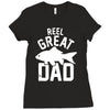 reel great dad Ladies Fitted T-Shirt