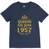 queens are born in 1957 V-Neck Tee