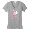 Mommy's Little Bunny Easter Themed Women's V-Neck T-Shirt