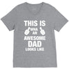new daddy christmas funny V-Neck Tee