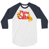 pizza and cats 3/4 Sleeve Shirt
