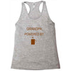 grandpa powered by coffee Racerback Tank