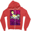 the beateggs !!! purple Zipper Hoodie