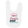 An August Girl Like A Flowers Baby Bibs