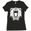 lion head roaring Ladies Fitted T-Shirt