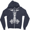 thorshammer mj&ouml;lnir odin wikinger germanen Zipper Hoodie