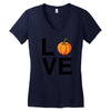 love pumpkin Women's V-Neck T-Shirt