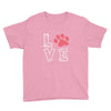 love paw rhinestud Youth Tee