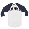 Life Begins at Forty 1978 the Birth of Legends 3/4 Sleeve Shirt