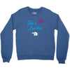 she's so lucky Crewneck Sweatshirt