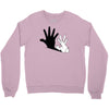 rabbit hand shadow Crewneck Sweatshirt
