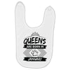 Queens Are Born In January Baby Bibs