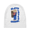 sloth loves chunk Baby Beanies