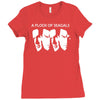 steven seagal flock of seagals seagulls Ladies Fitted T-Shirt